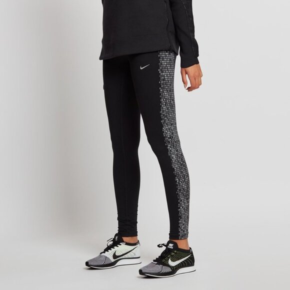 129 Nike Dri fit Pwr Epic Run Fish Tight - Picture 1 of 4